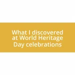 What I discovered at World Heritage Day celebrations